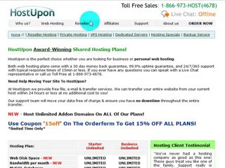 2011 Hostupon Promo Codes