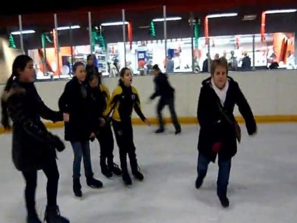 patinoire ambiance eclairée