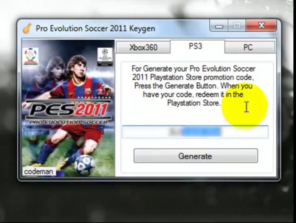 Pro Evolution Soccer 2011 Key Codes Free + Method