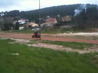 louis chute en quad 110cc big foot