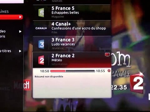 L'interface TV et VOD de la Freebox Révolution