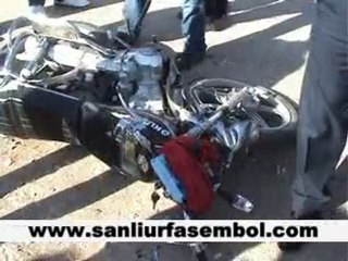 ŞANLIURFA MOTOSİKLET KAZA:1 ÖLÜ,