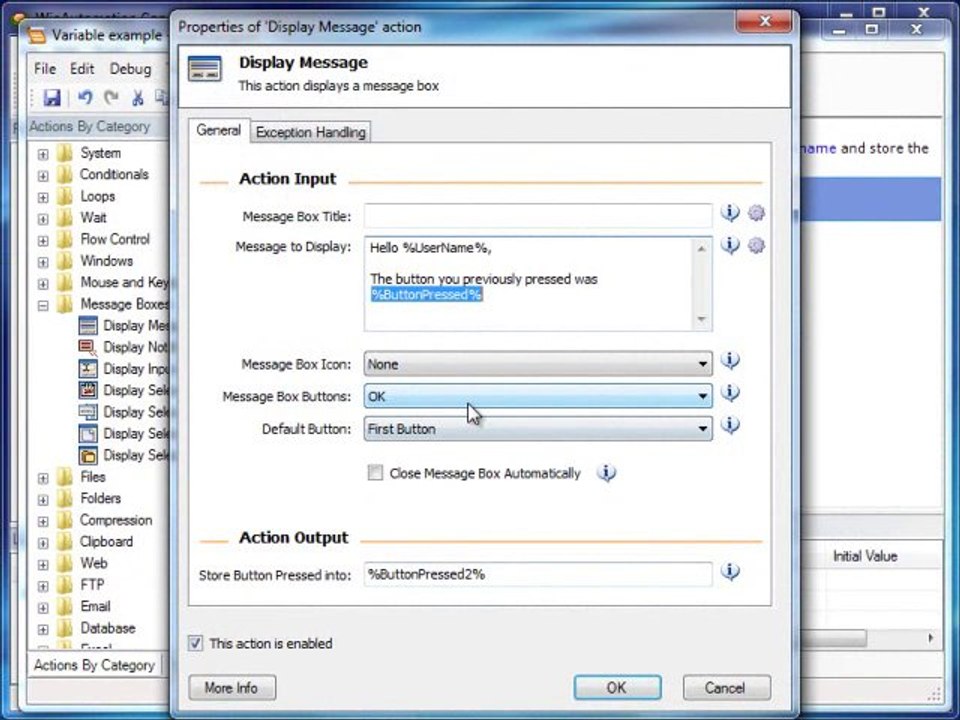 WinAutomation Tutorials - 03. Variables I