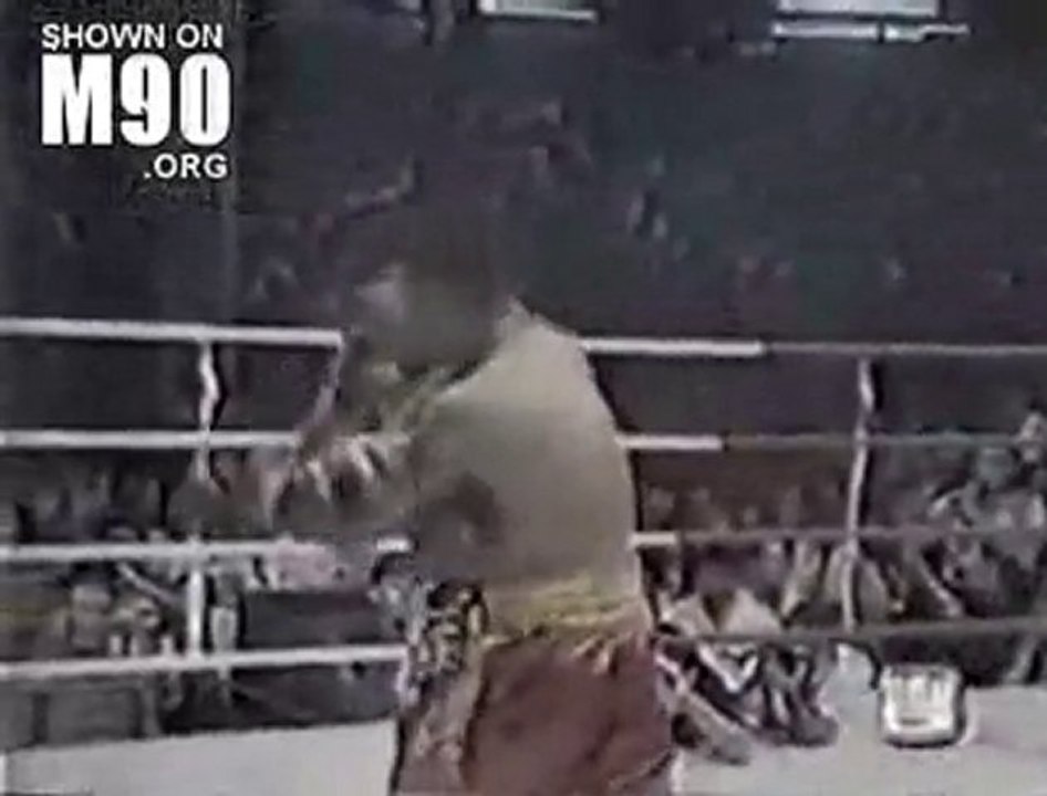 Brutal kickboxing match