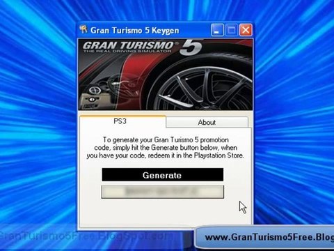 Gran Turismo 5 Free Redeem Codes (Gran Turismo 5 Keygen)