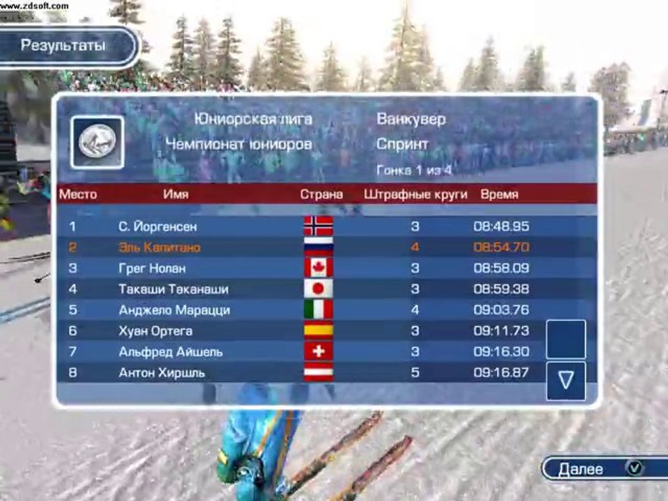 RTL Biathlon 2009. Junior championship. Part 1