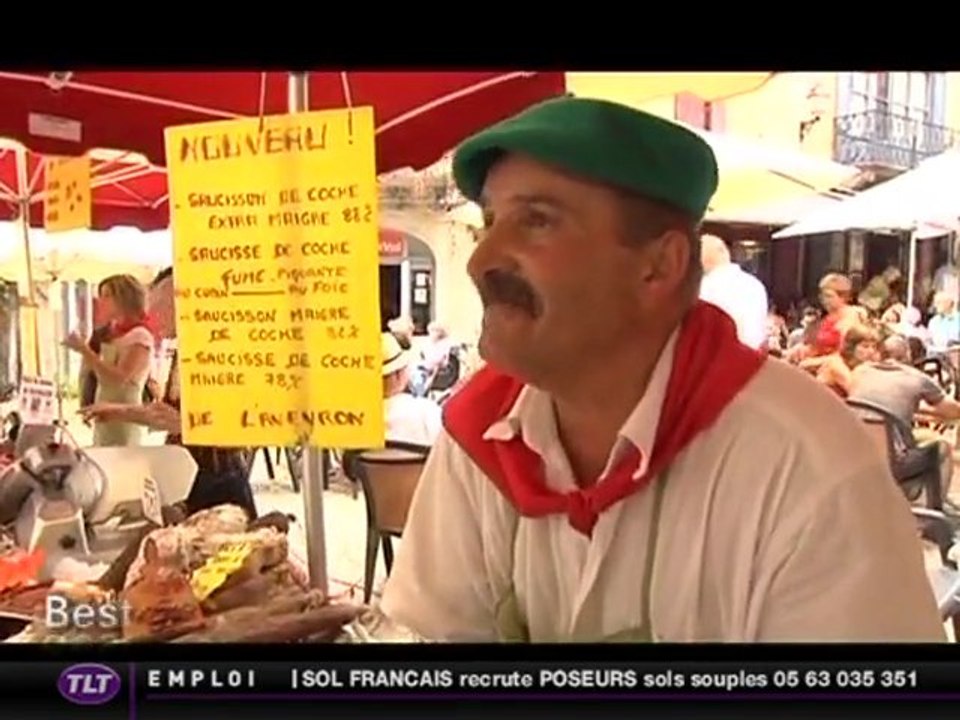 Le marché de Saint-Antonin-Noble-Val (Tarn et Garonne)