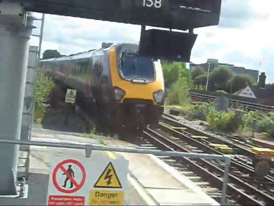 Crosscountry train leaving basingstoke