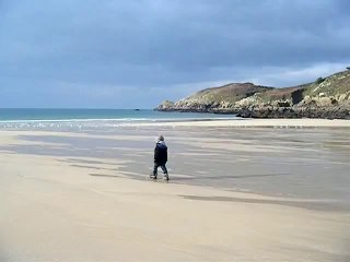 Josselin sur la plage du Petit Minou