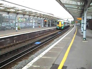 Southern trains 377s departing Chichester