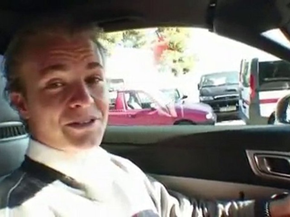 Nico Rosberg drives the new Mercedes-Benz SLK