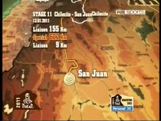 El recorrido del Rally Dakar 2011