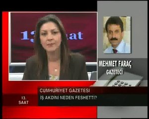 Mehmet Faraç Ulusal kanala konuştu - HABERYAZAN.com