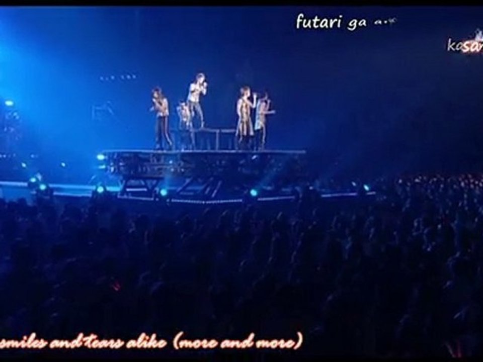 DBSK - Asu Wa Kuru Kara live [rom + eng + karaoke sub]