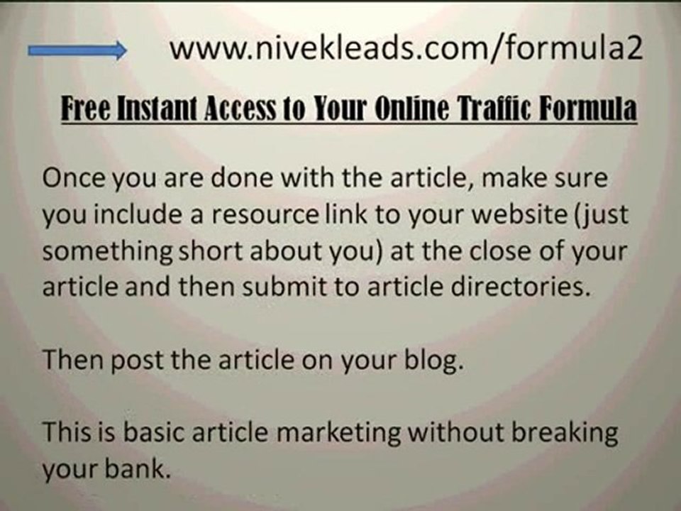 Getting Massive  Traffic to your website