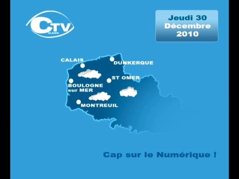 Calaisis TV: La météo du Jeudi 30 Décembre