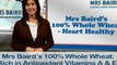 Mrs. Baird's 100% Whole Wheat Bread is Heart Healthy