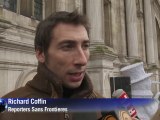Rally in Paris for kidnapped French journalists