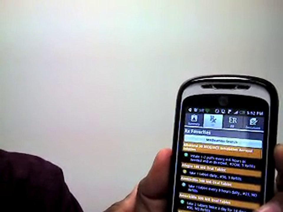 Allscripts Remote Android Writing a Prescription