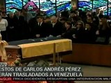 Restos de Carlos Andrés Pérez serán trasladados a Venezue