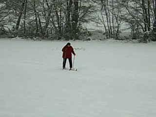 Ski de fond dans de la poudreuse....