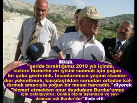 Burdur Belediye Başkanı Sebahattin Akkaya'nın Yeniyıl Mesajı