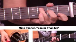 How to Play Cooler Than Me by Mike Posner on Guitar