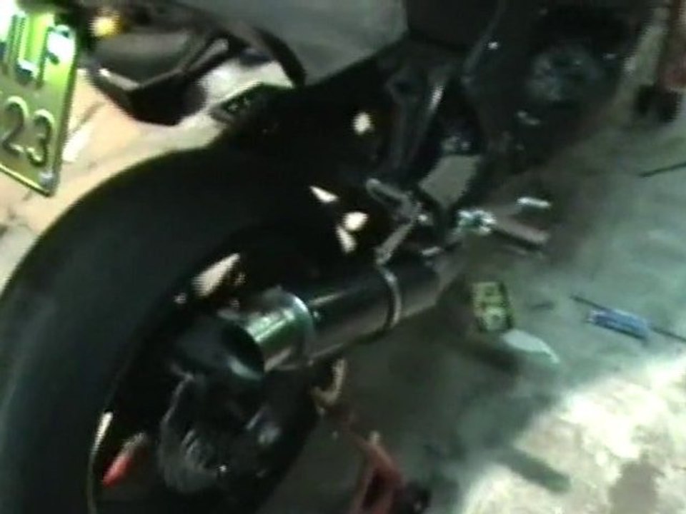 echappement dan moto Z750