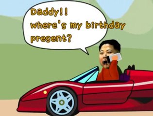 the train carrying presents for Kim Jung eun was derailed.