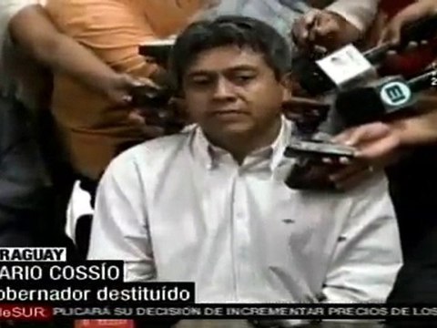 Congreso paraguayo analiza pedido de asilo de Mario Cossío
