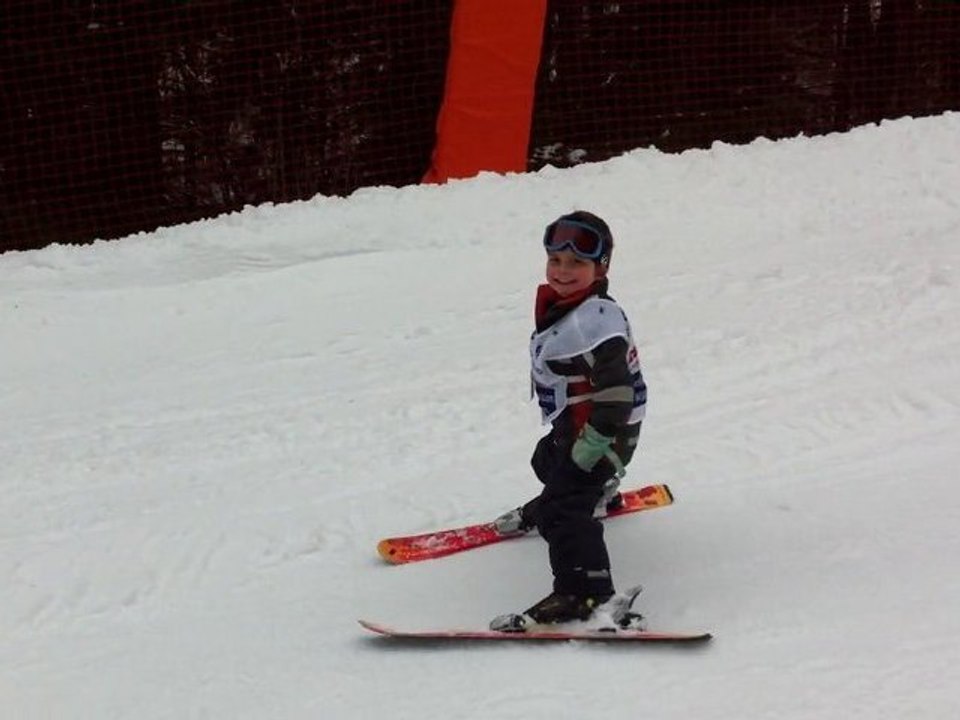 Maël, futur champion de ski du Grand Bornand !