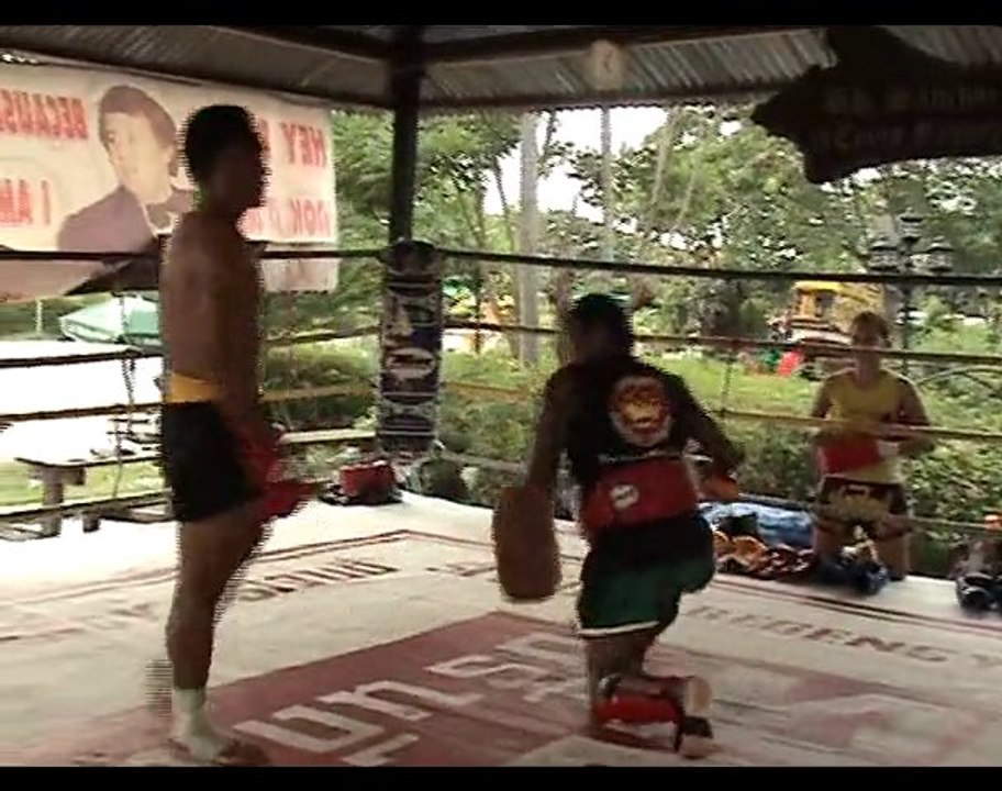 Saenchai Sor Kingstar on pads