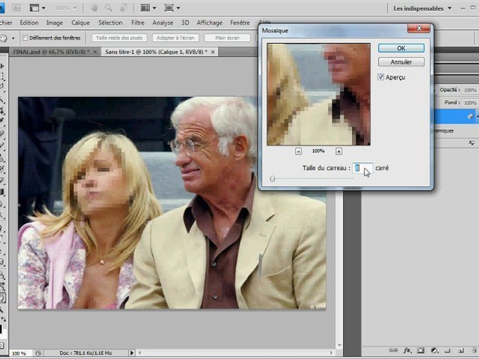 Photoshop : Filtres dynamiques
