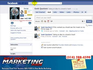 New Media Marketing AQdding A Twiiter Post To your Facebook