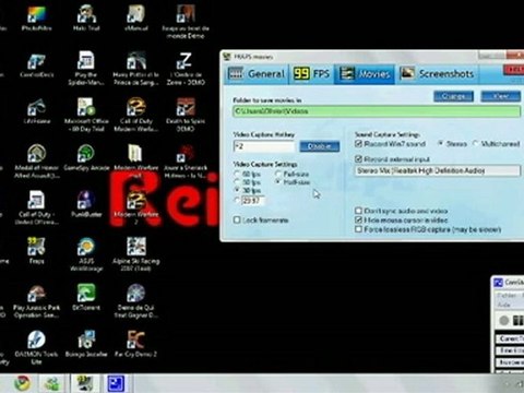 (Vidéo Tutoriel) Comment utiliser Fraps