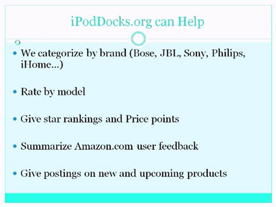 iPod Docking Station Reviews
