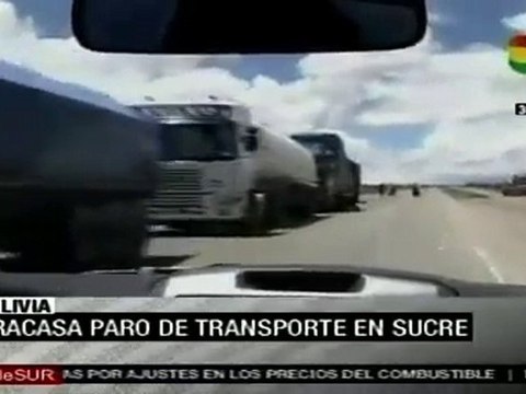 Fracasa paro de transporte en Sucre