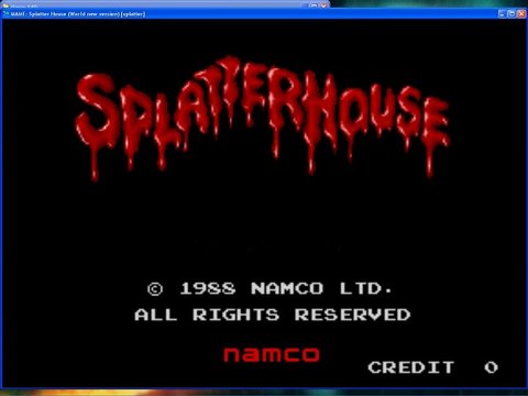 Splatterhouse [arcade] videotest