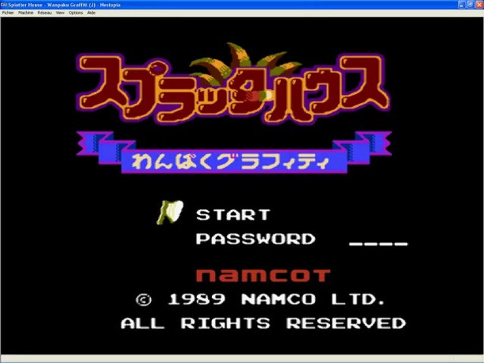 Splatterhouse wanpaku graffiti [famicom] videotest