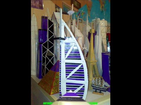 The Burj Al Arab self-made architectural models