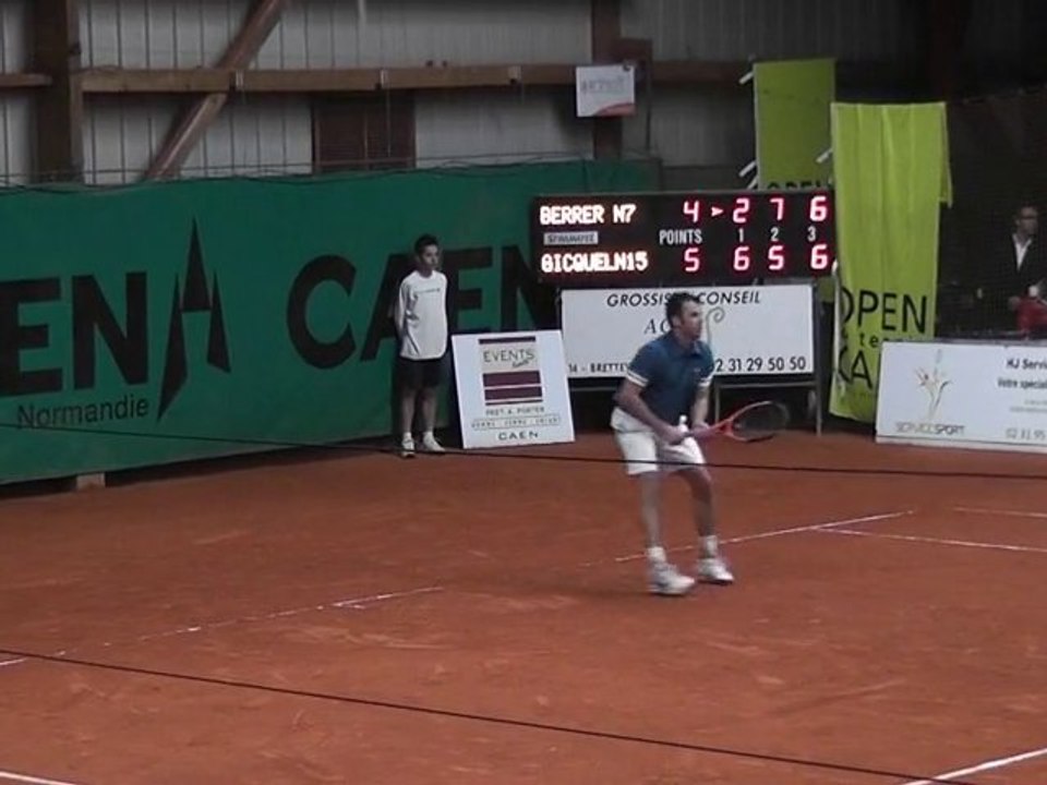 Open tennis Caen 2010 : finale homme Gicquel / Berrer