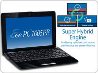 ASUS Eee PC Seashell 1005PE-PU17-BK 10.1 Inch