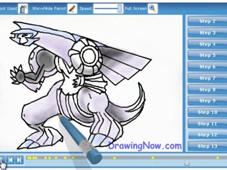 How to draw Palkia from Pokemon