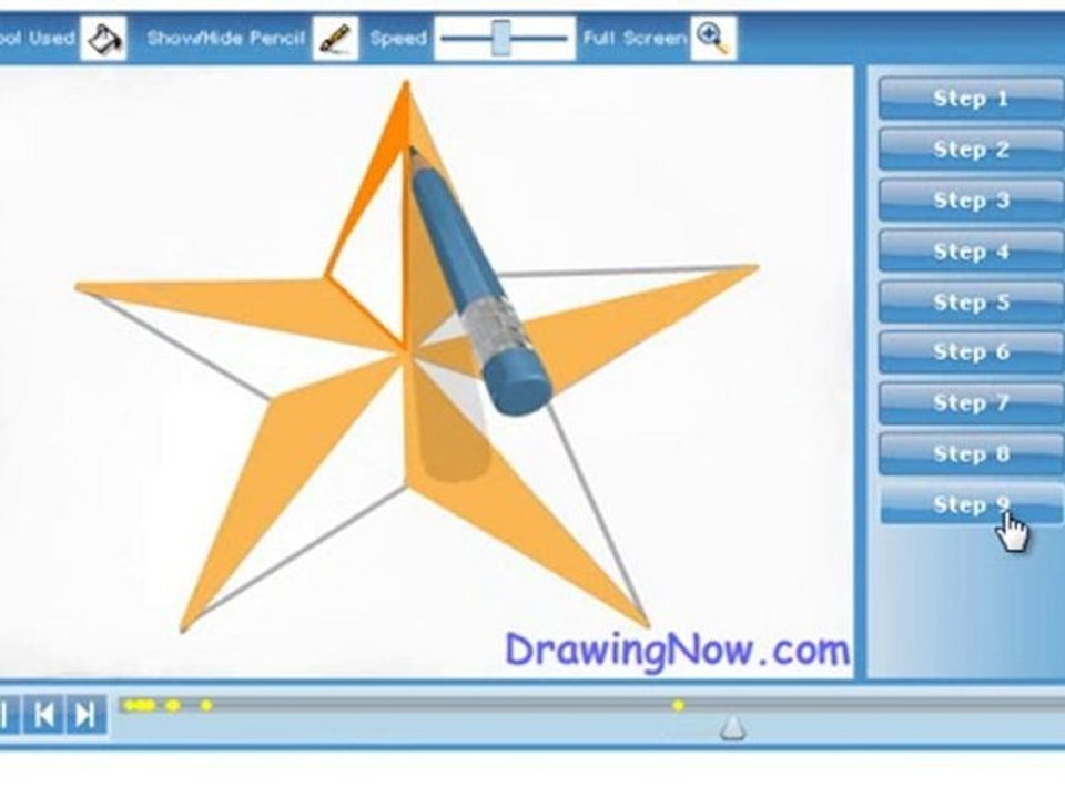 How to draw a Nautical Star