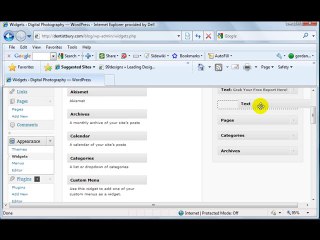How to add and image in the sidebar in wordpress