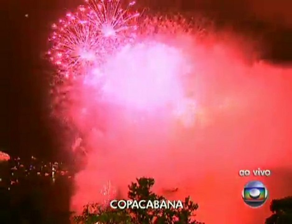 Fireworks on Copacabana Beach 31/12/10