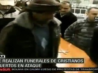 Funerales de cristianos muertos en ataque en Bagdad