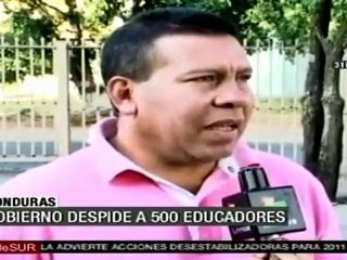 Gobierno de Honduras despide a 500 educadores