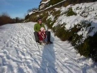 luge avec Papa
