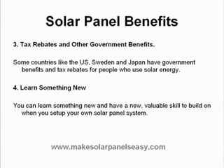 Solar Panel Benefits